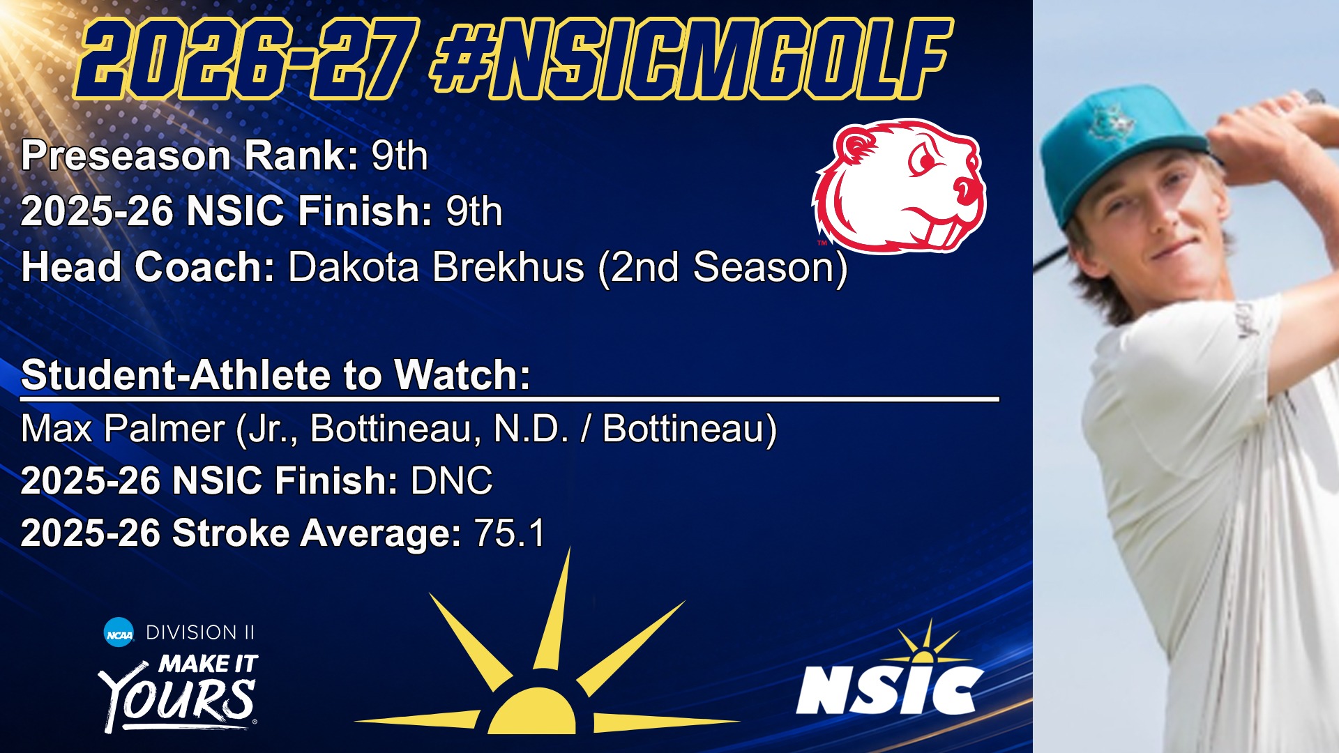  NSIC Preseason Men's Golf Poll