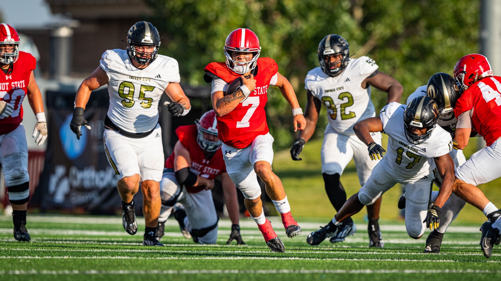 Matt Shinn runs the ball against Emporia State