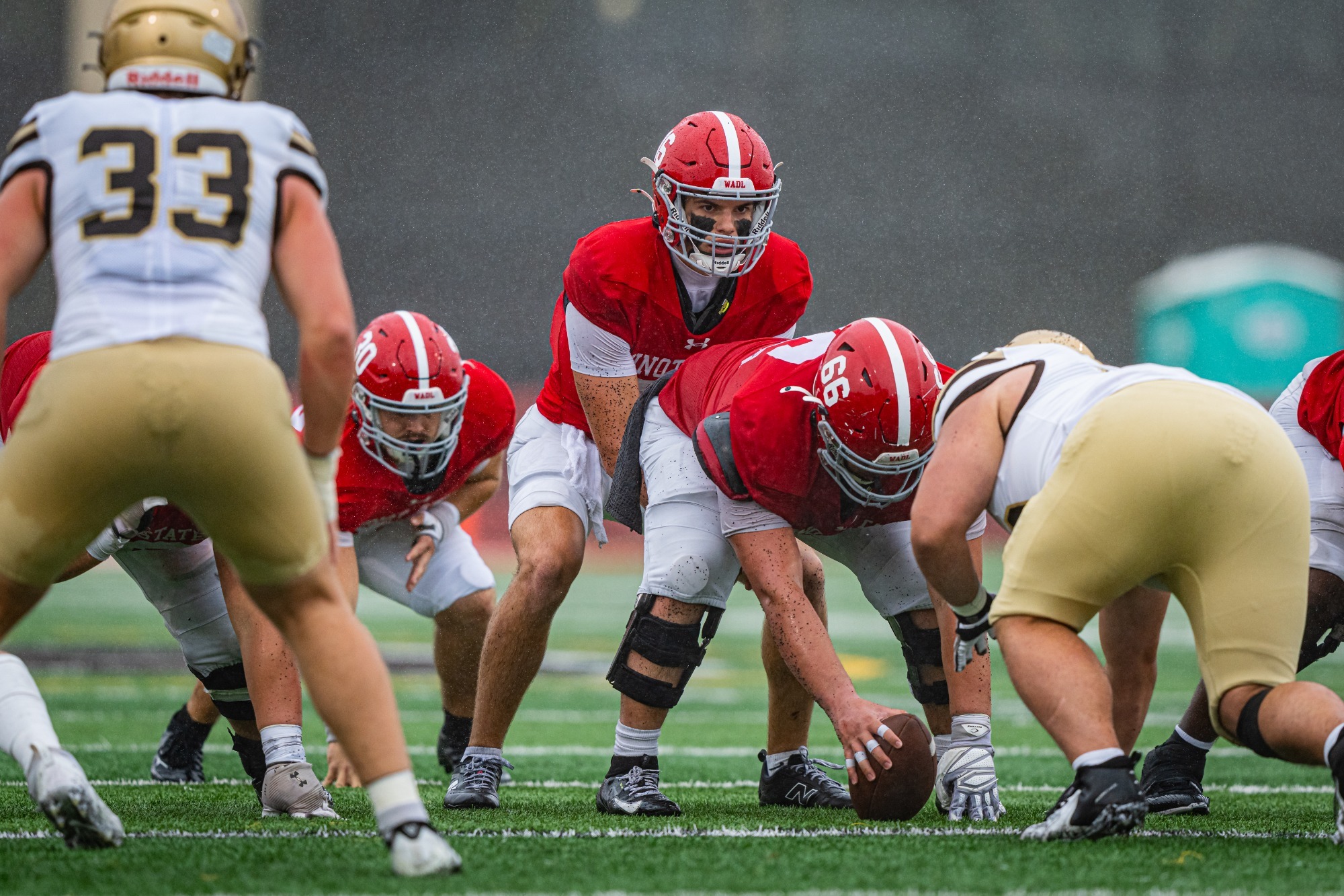 Minot State Football offense pre-snap