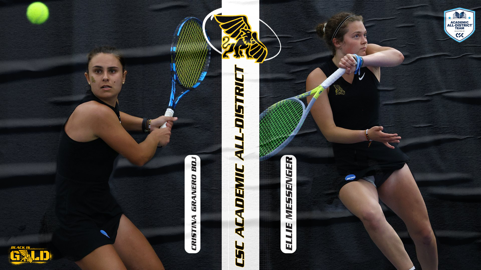 Cristina and Ellie Academic All-District 2024-25