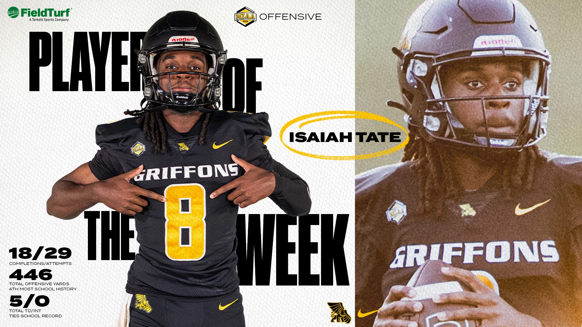 MIAA Isaiah Tate Player of the Week