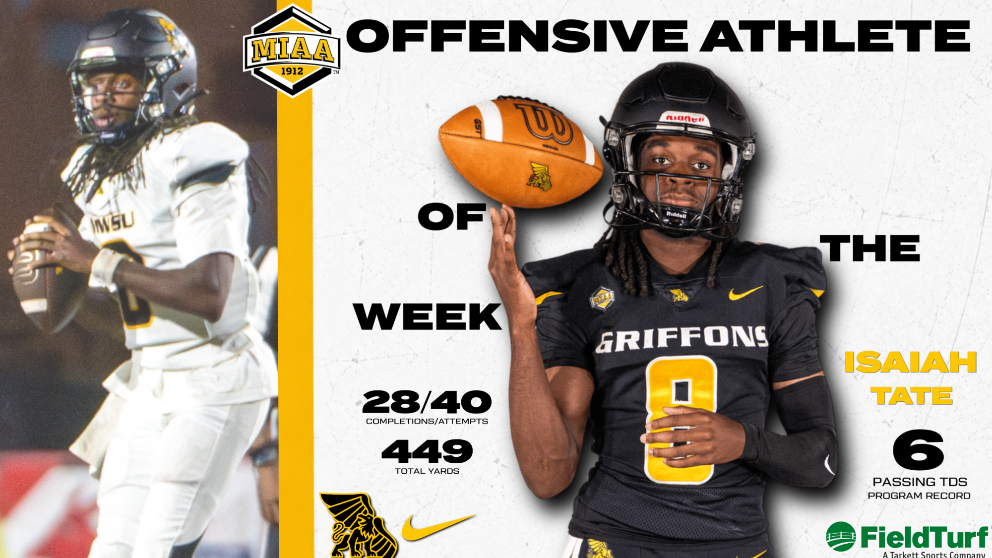 miaa player of the week 9-28