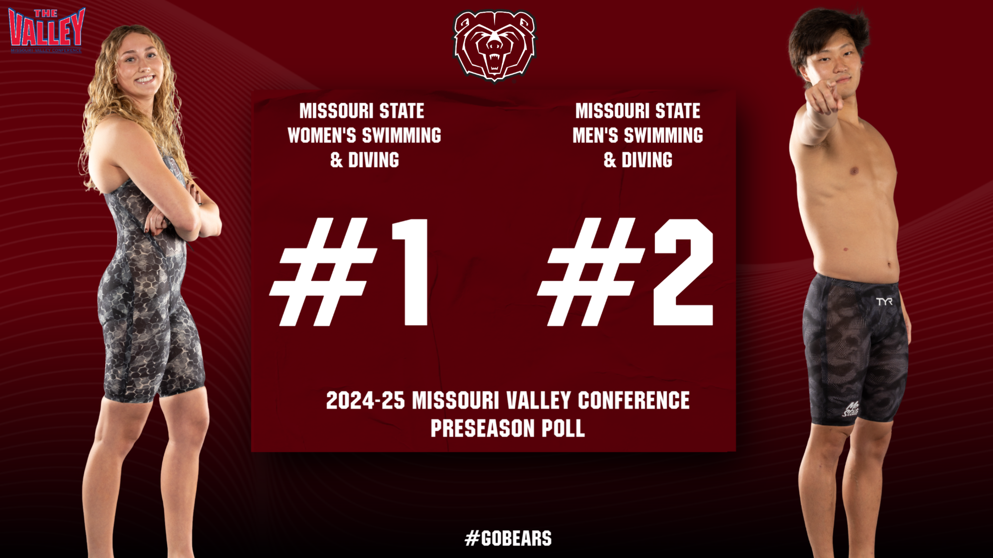 Men’s Swimming & Diving Wins Opening Dual Meet at SIU Missouri State