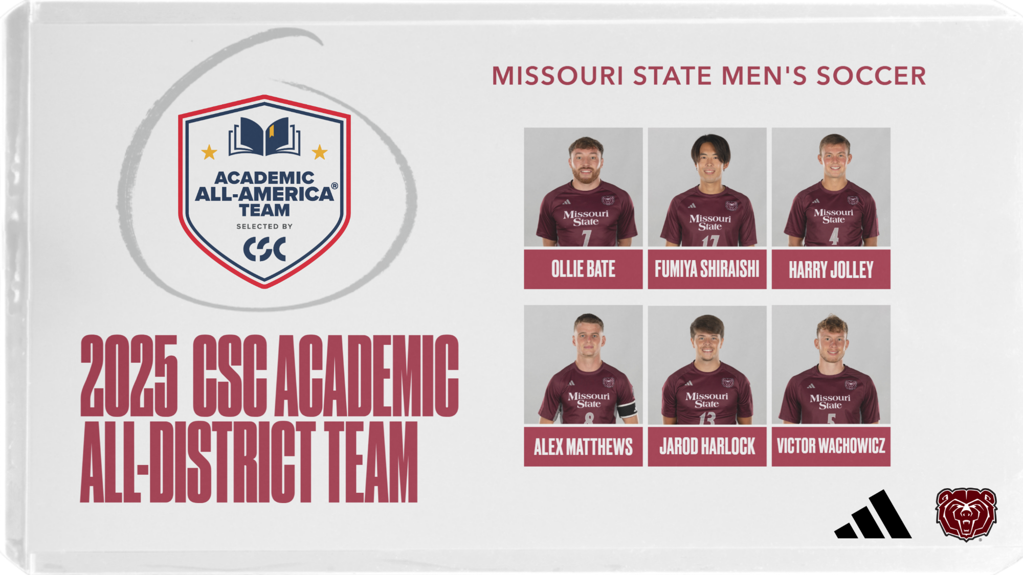 Men's Soccer CSC All-District Team