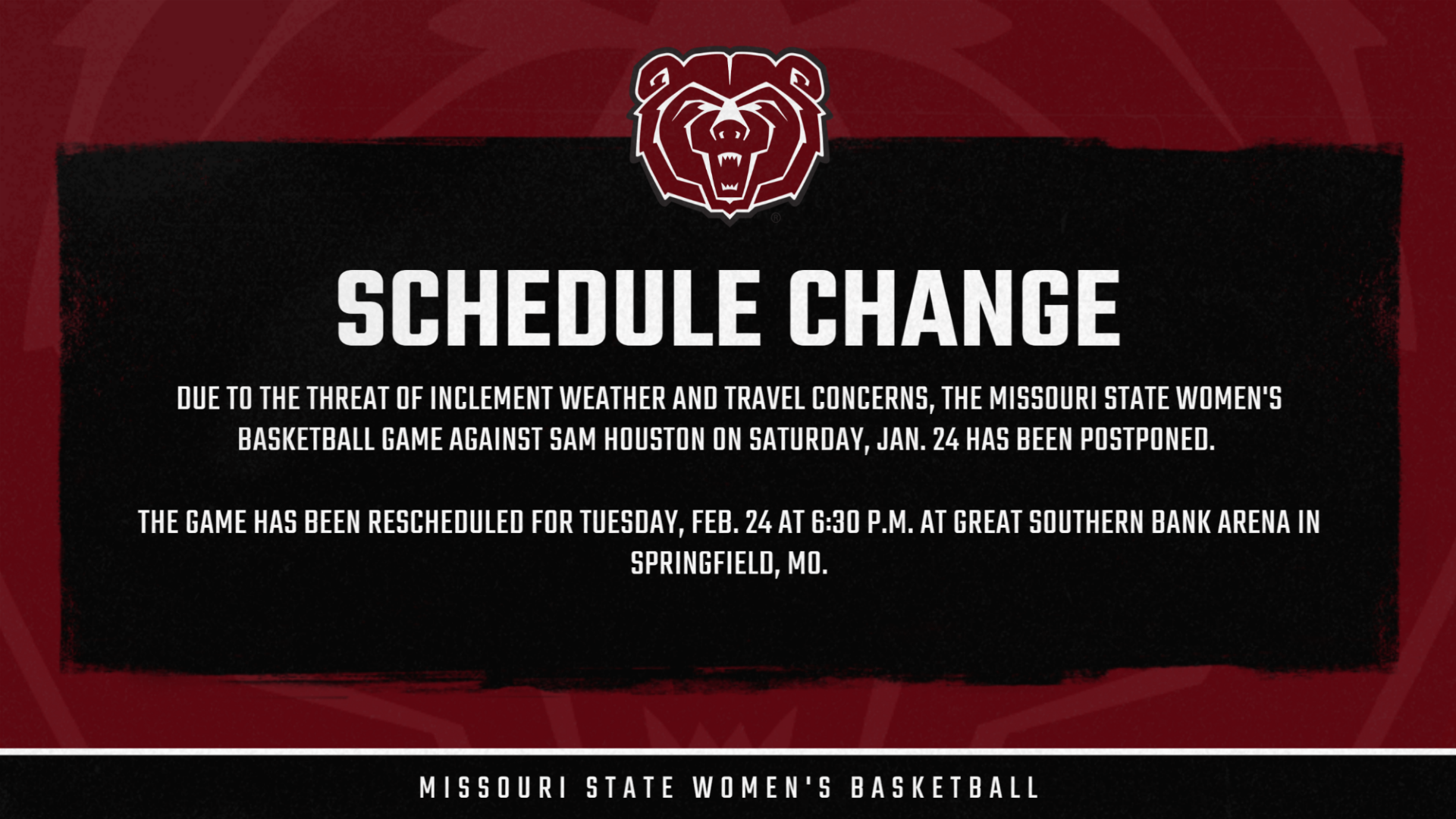 Schedule Change