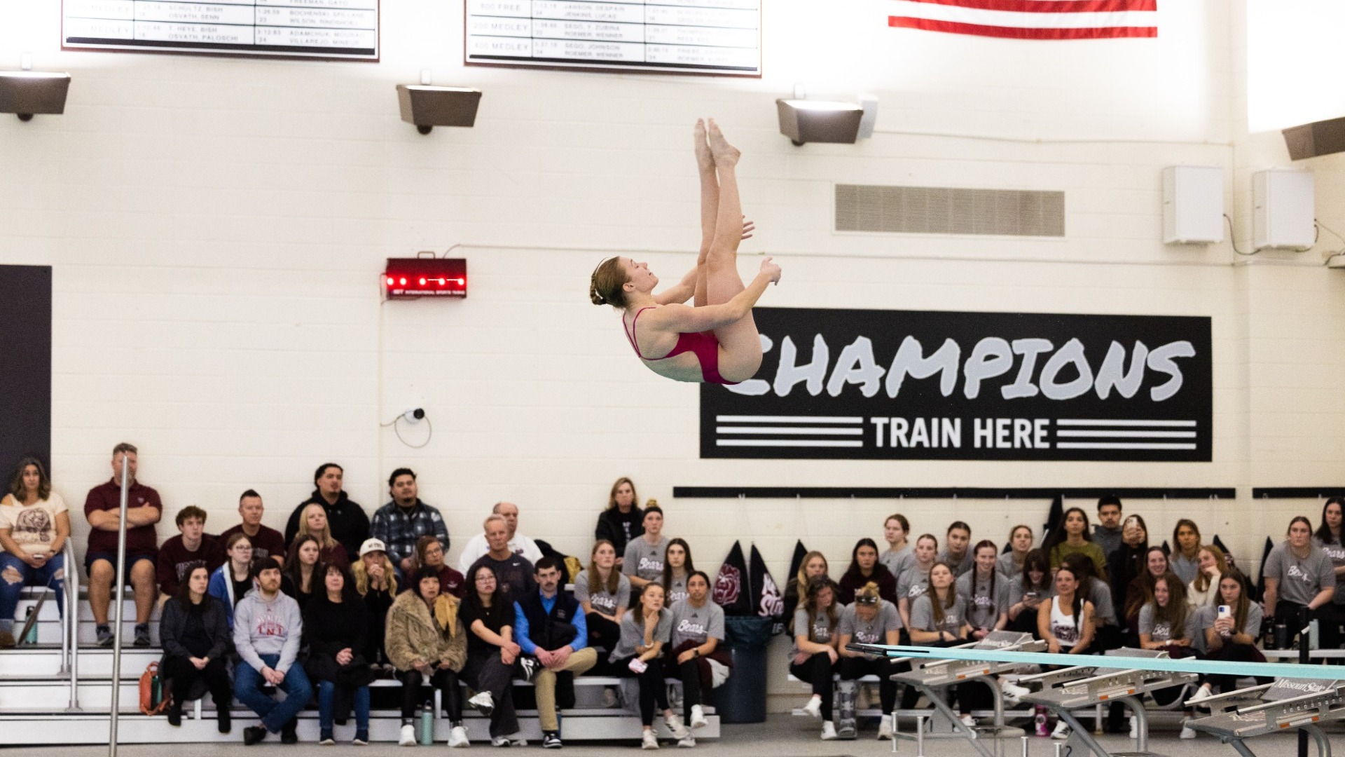 Swimming VS Drury on January 17, 2026. Chandler Harris/Missouri State University