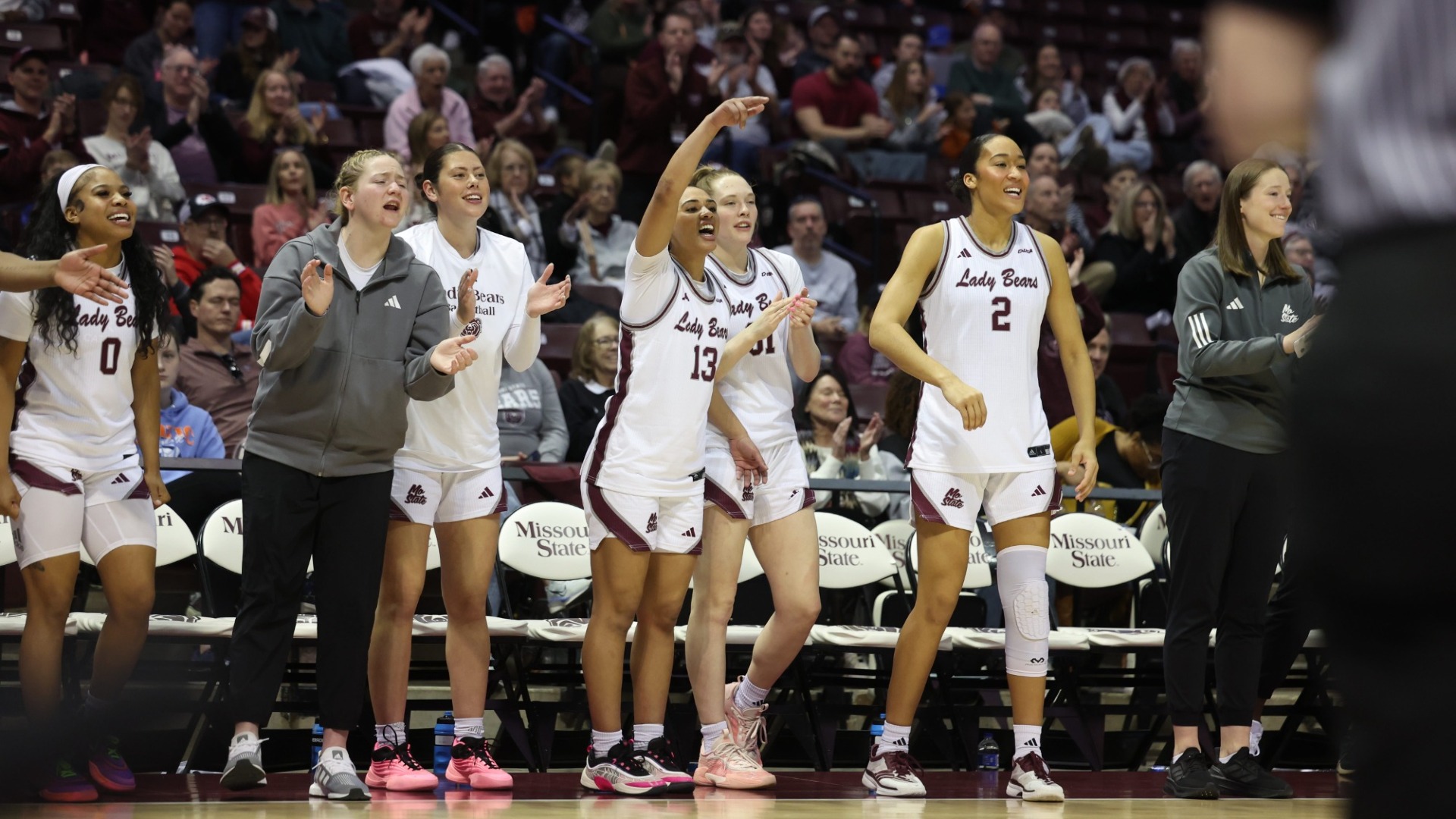 WBB Bench Celebration