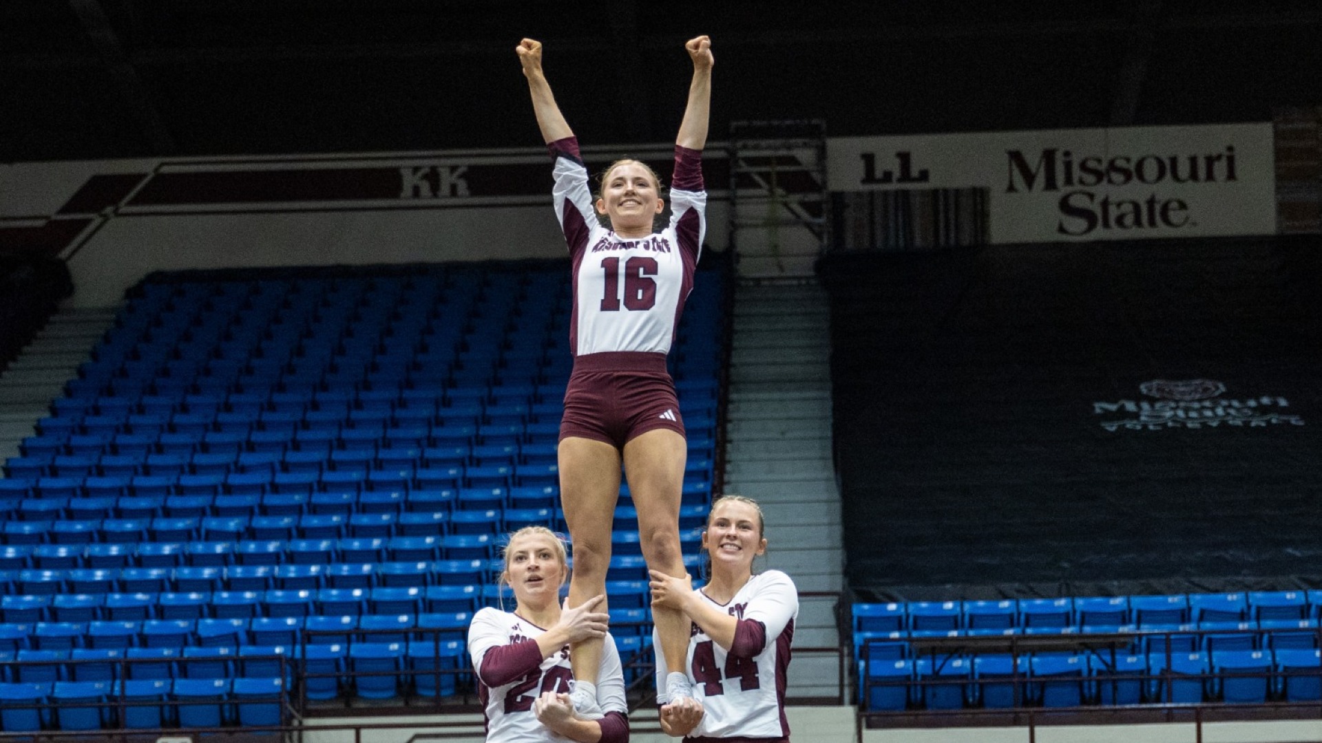 Stunt Competition on February 6, 2026. Jesse Scheve/Missouri State University