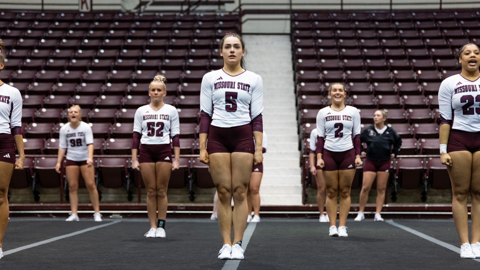 Stunt Competition on February 6, 2026. Jesse Scheve/Missouri State University