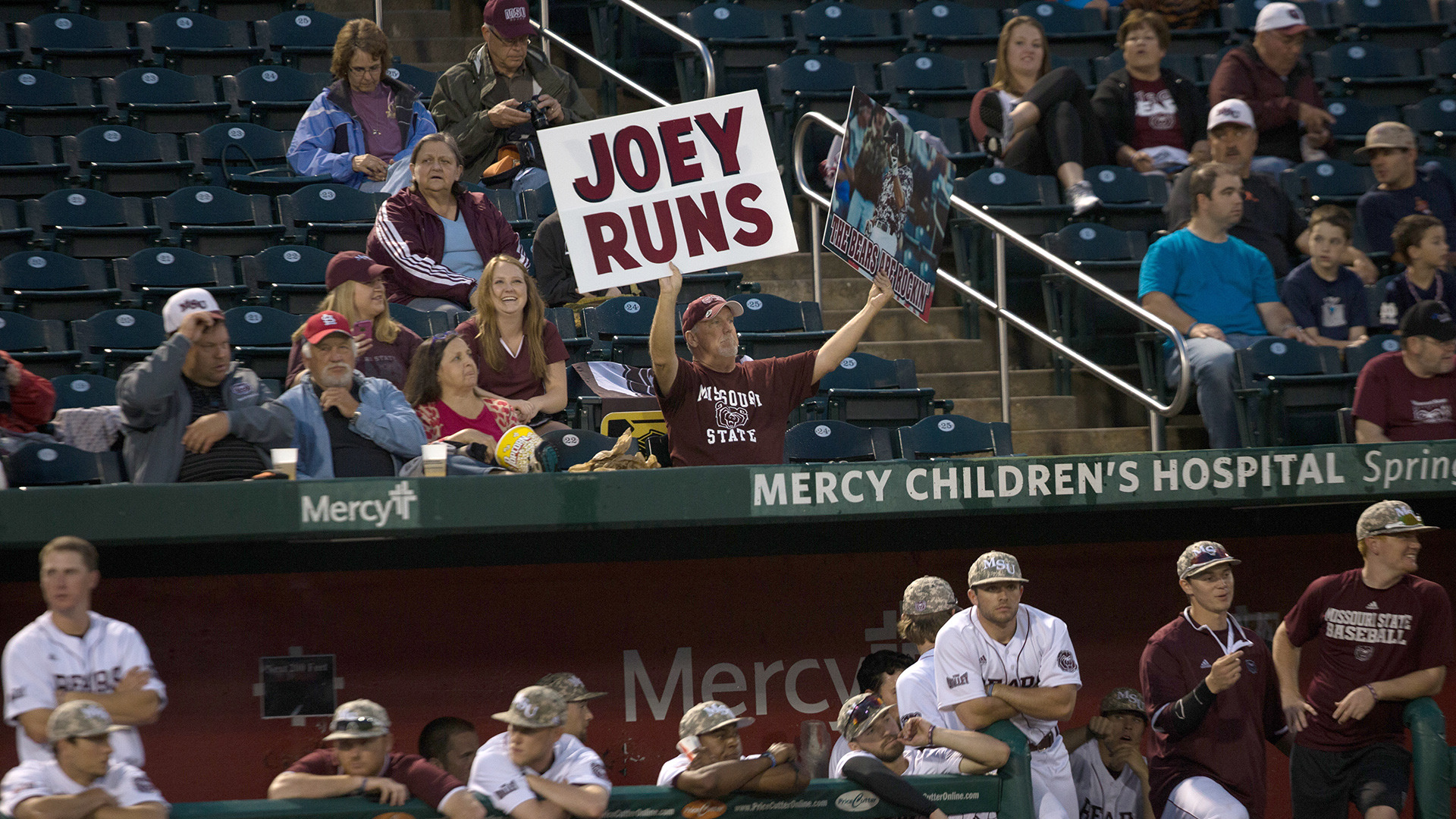 MSU baseball vs. Bradley 2015. Kevin White/ Missouri State University