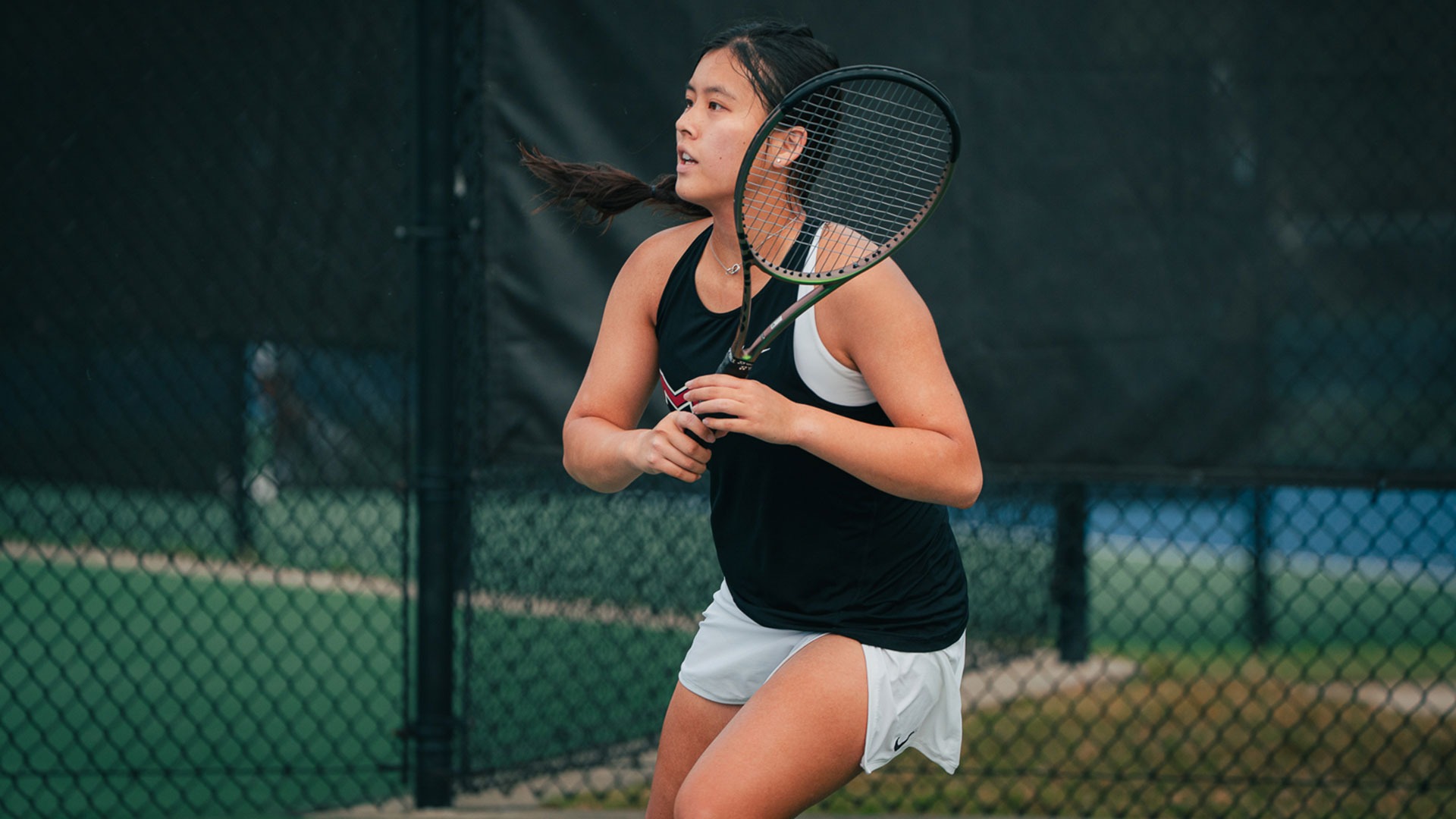 Fiona Lee playing tennis