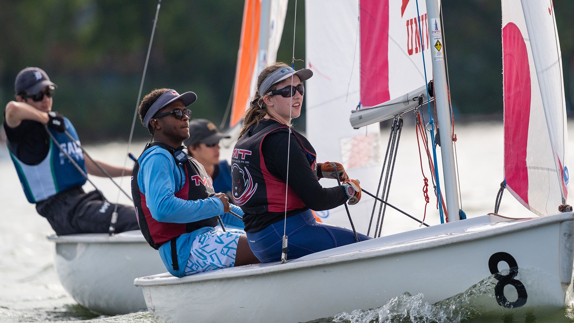 Two sailors on a boat