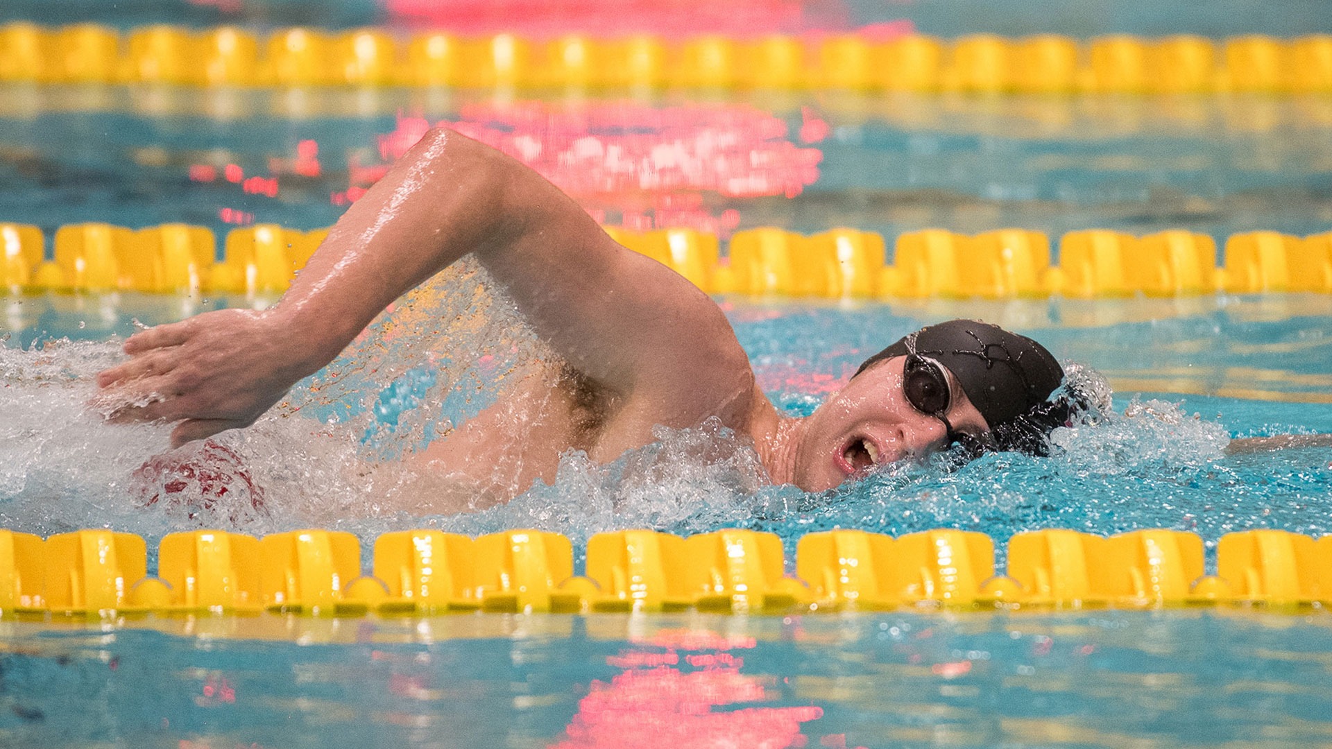 John Tietjen swimming