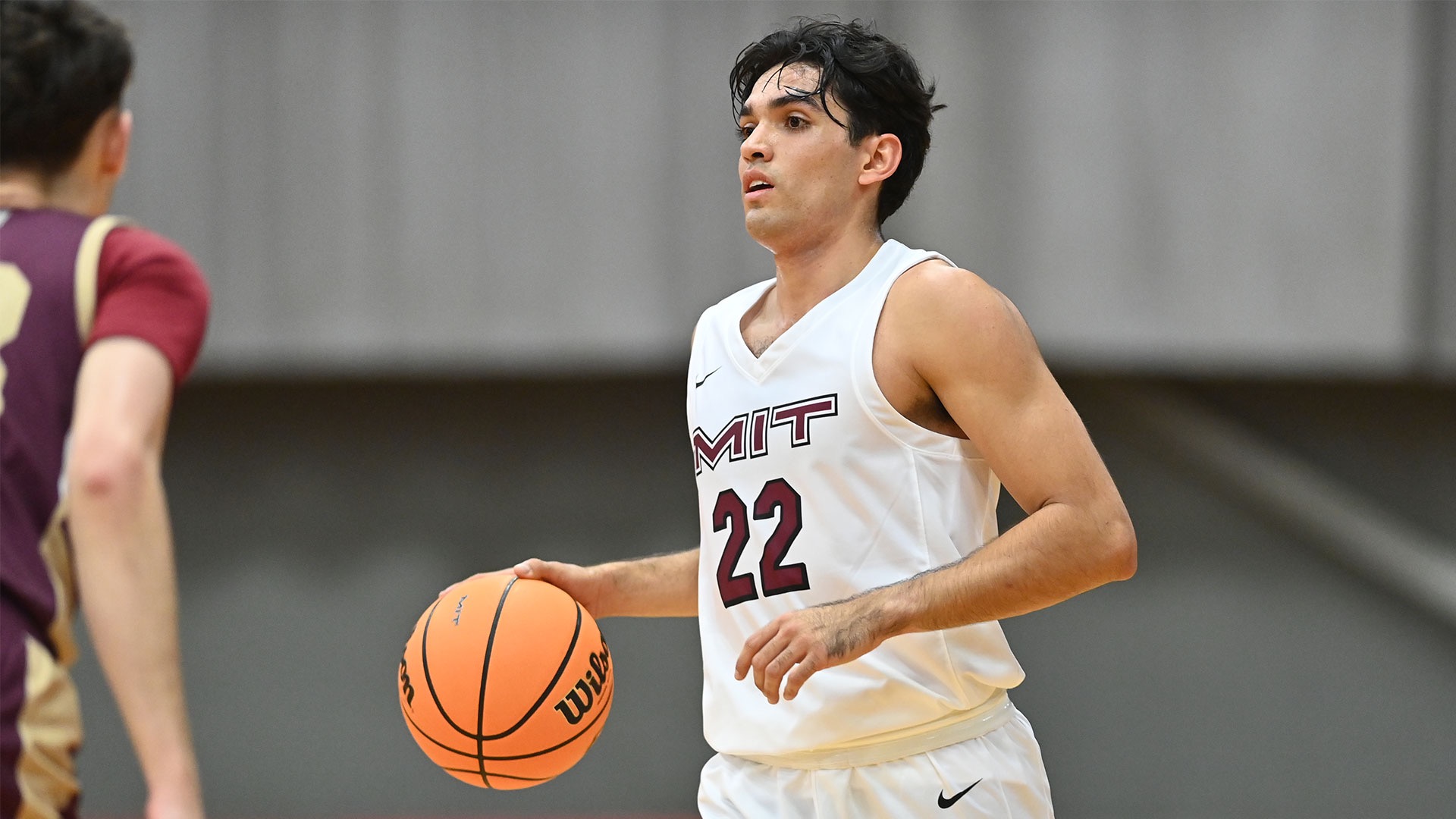 Rome Delgado-Gonzalez dribbling the ball