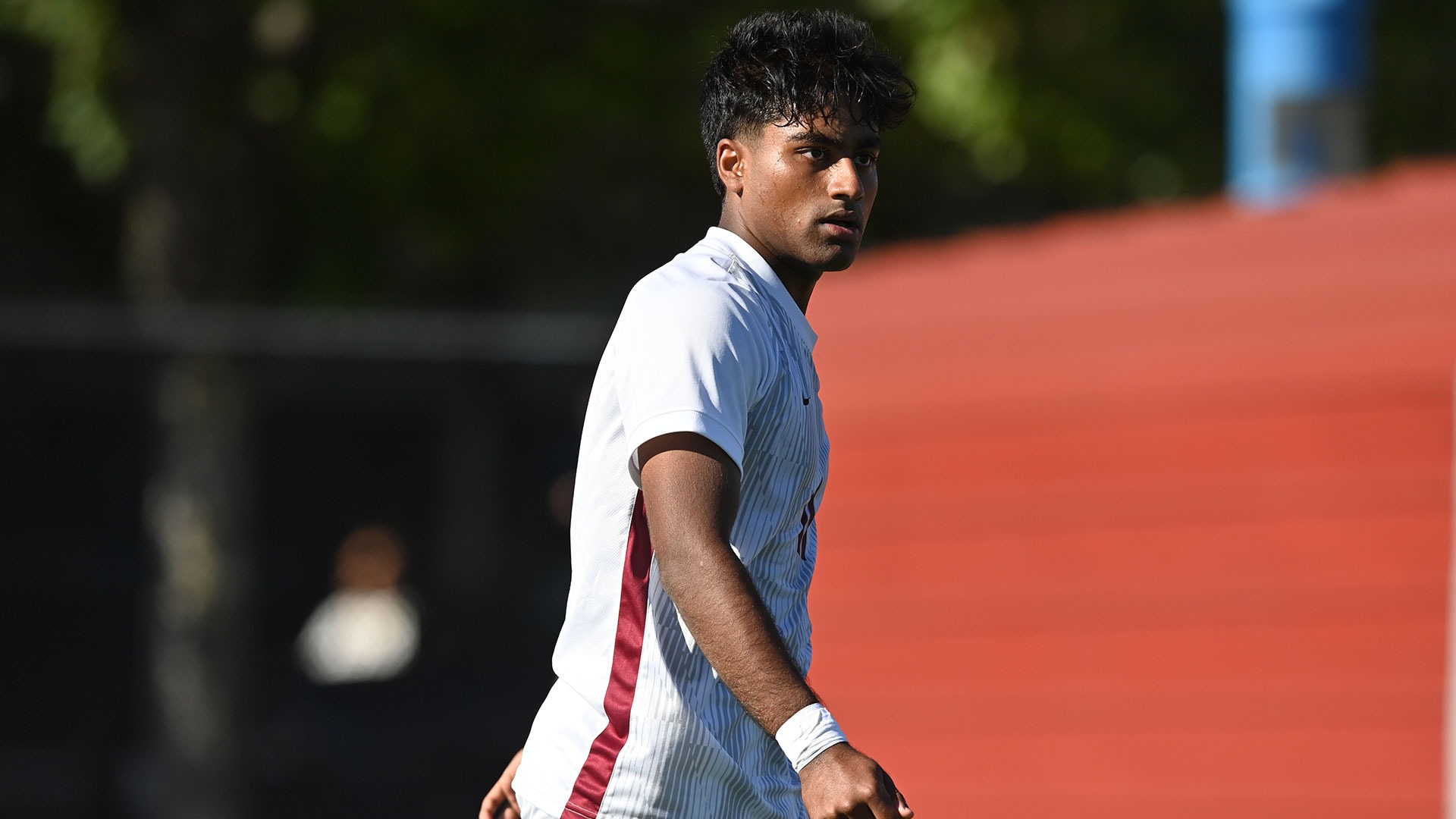 Shikhar Motupally standing on the soccer field