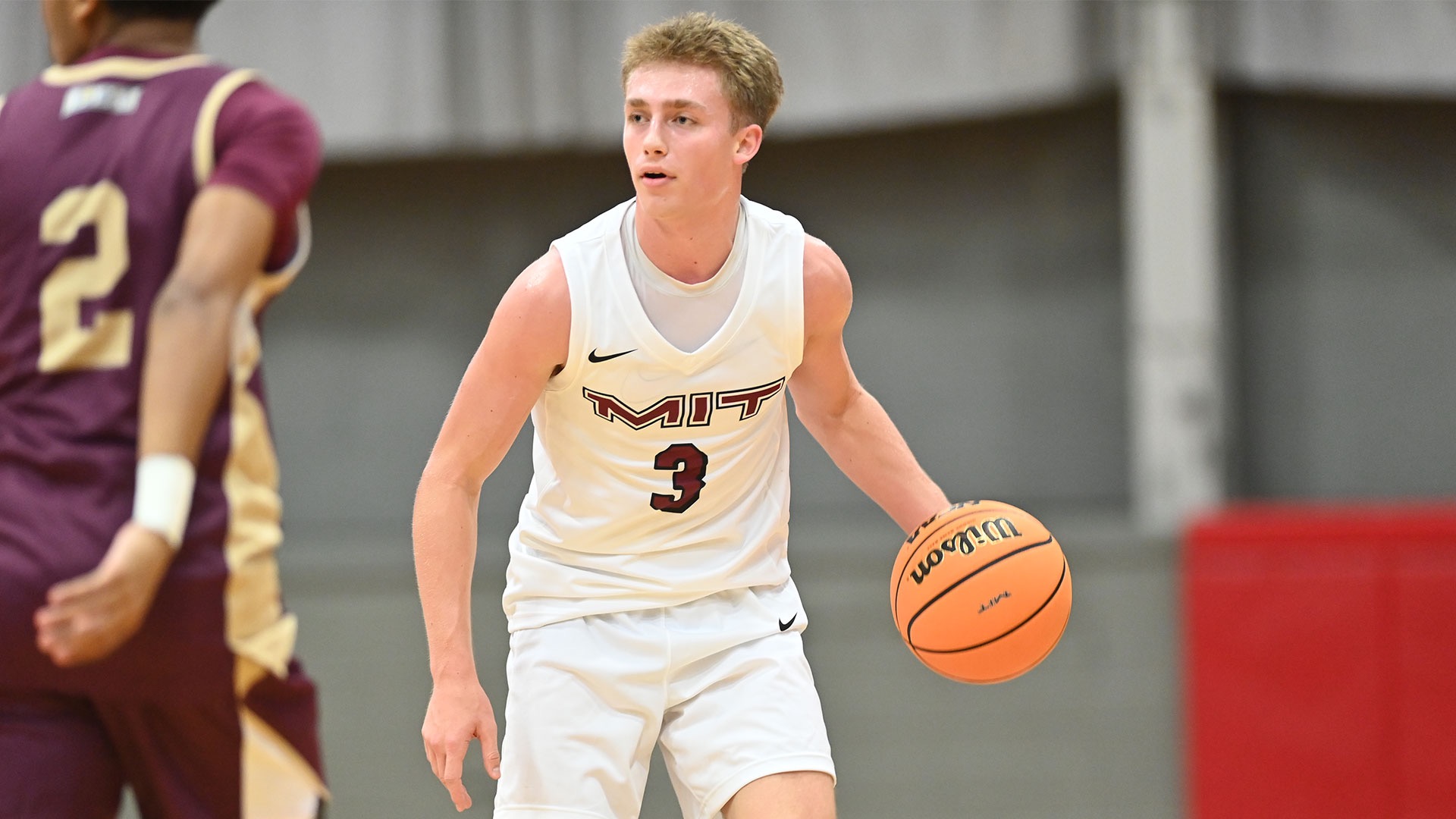 Jackson Weiland dribbling the ball