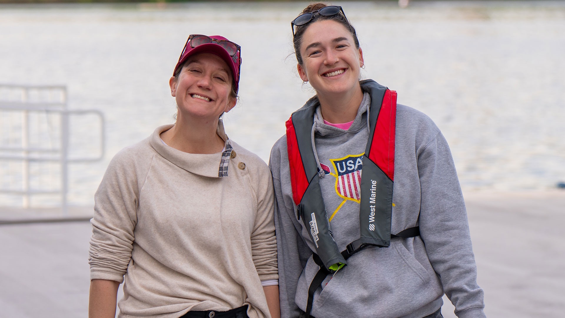 Amelia Patton and Kendall Chase smiling for the camera