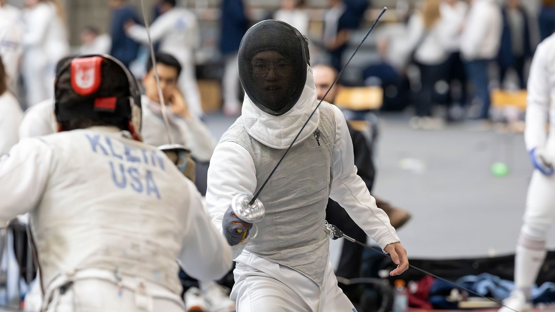 Tony Xiao moving towards his opponent