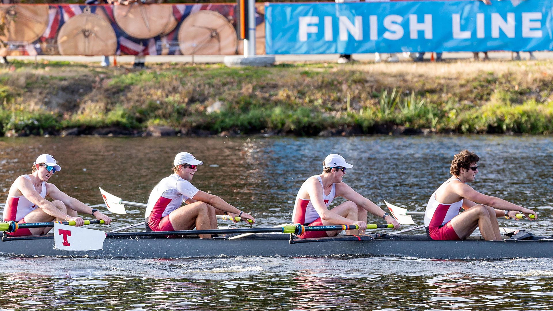 men's heavyweight crew varsity eight in the head of the Charles regatta