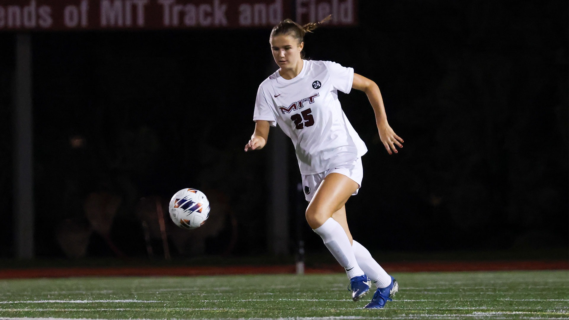 Sasha Ceol dribbling a soccer ball