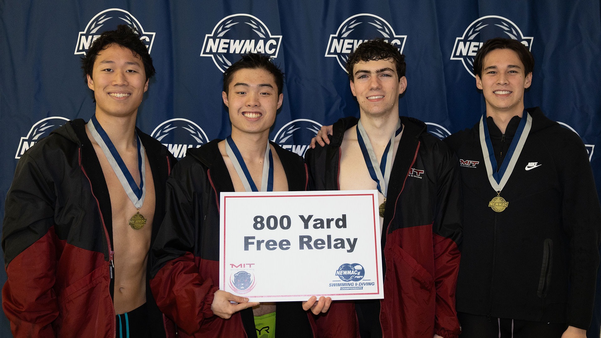 Evan Wong, Gidean Karp, Grant Hu , Nathan Kim 800 Free winning photo