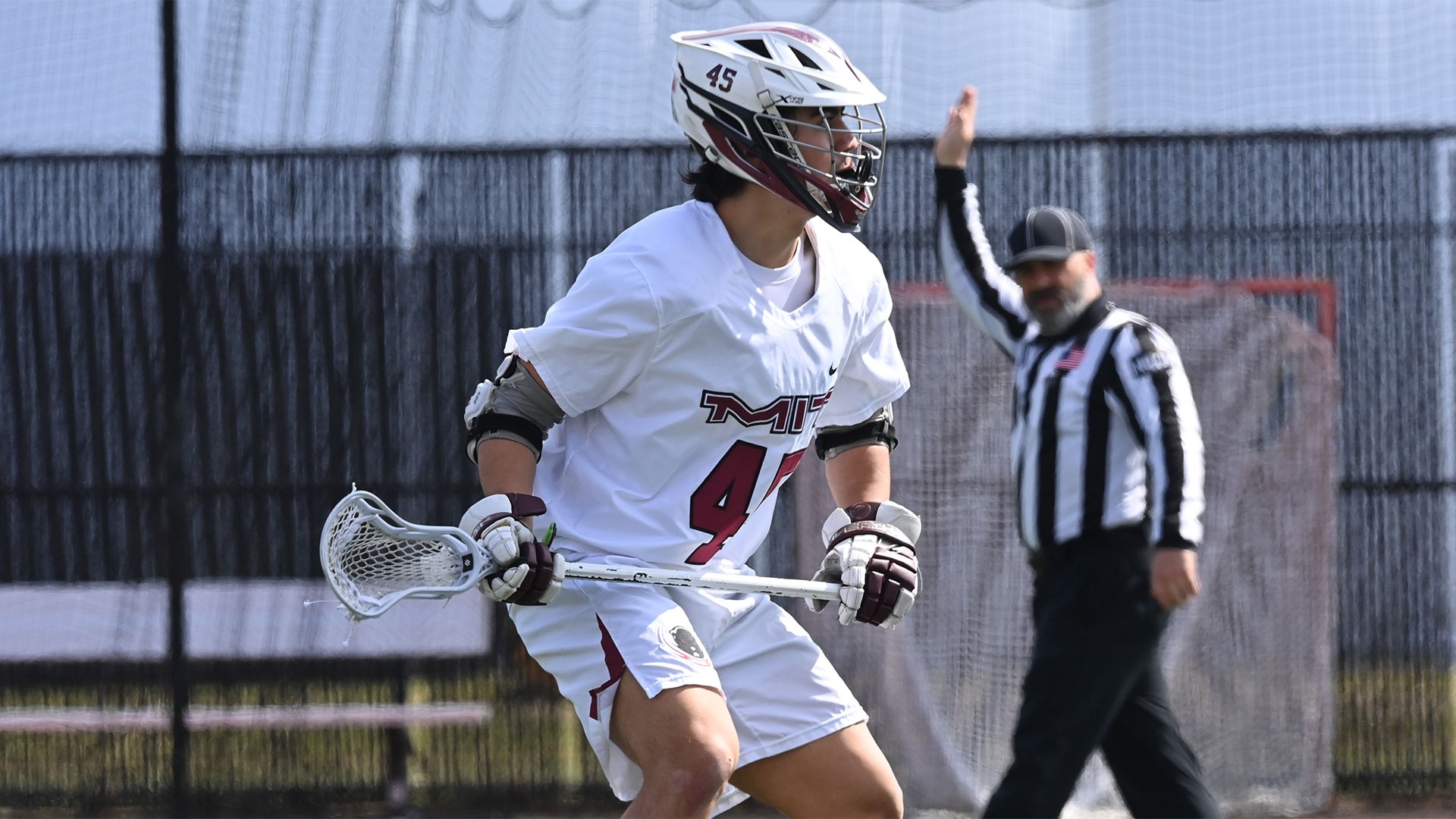 Bryce Metalios playing lacrosse