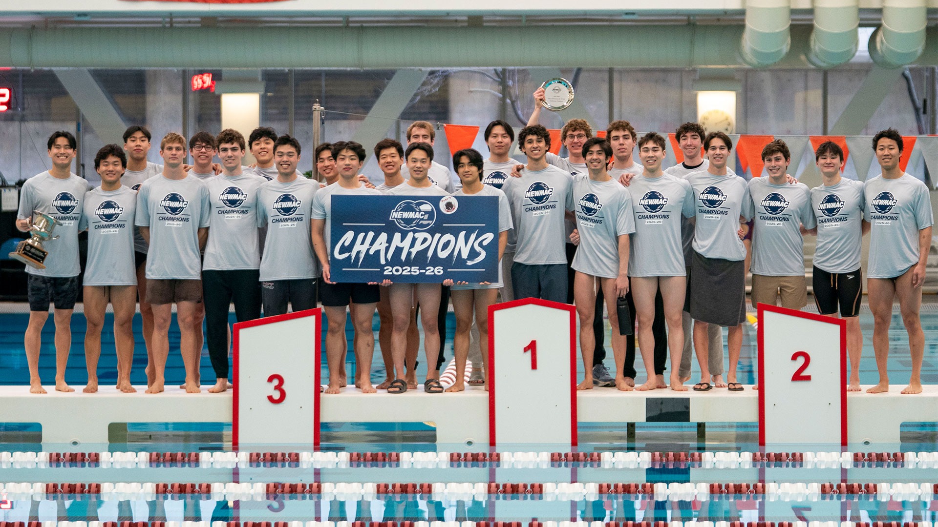 The 2026 MIT Men's swimming and diving NEWMAC Championship photo