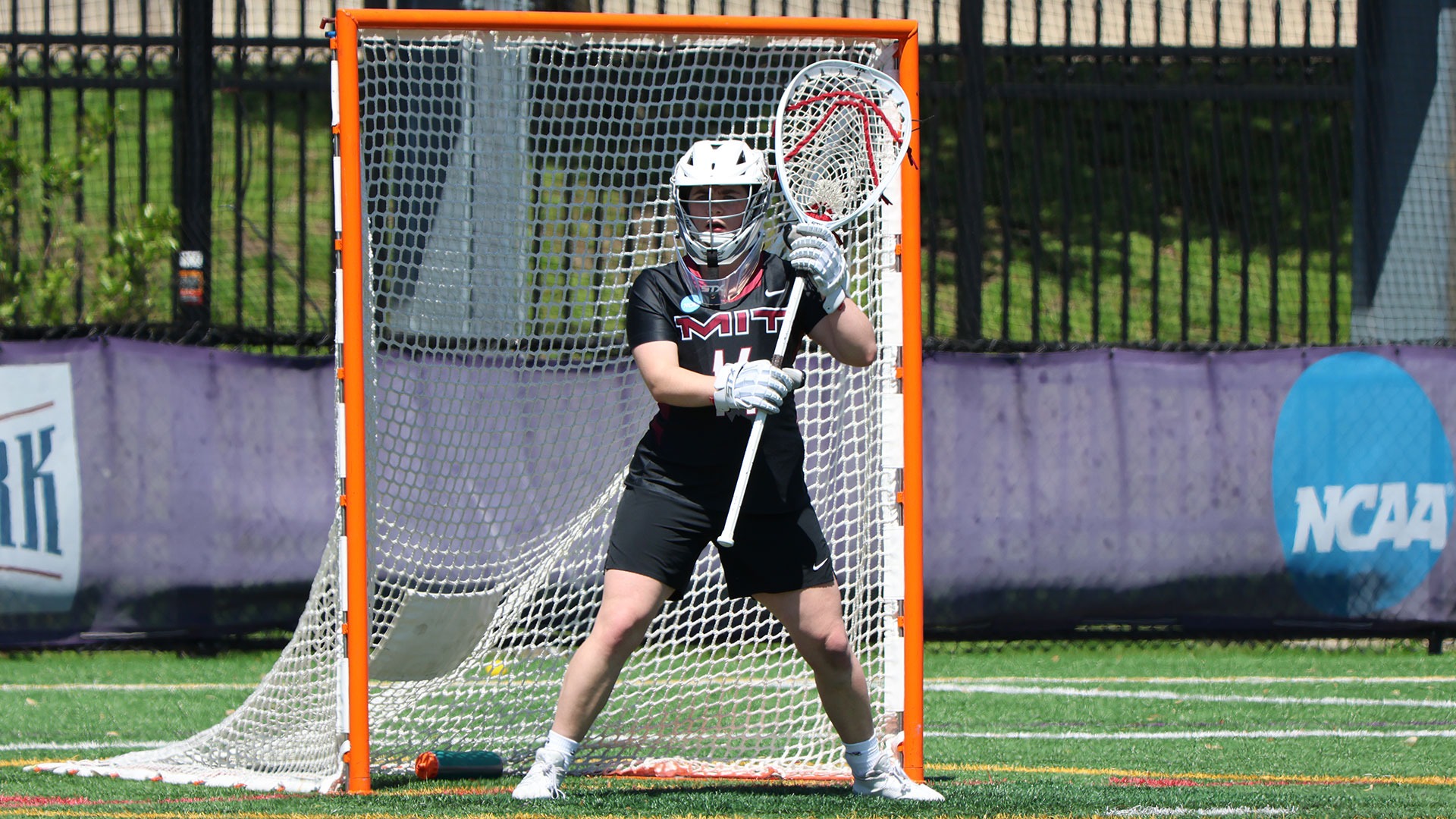 Pauline Vien standing in front the goal