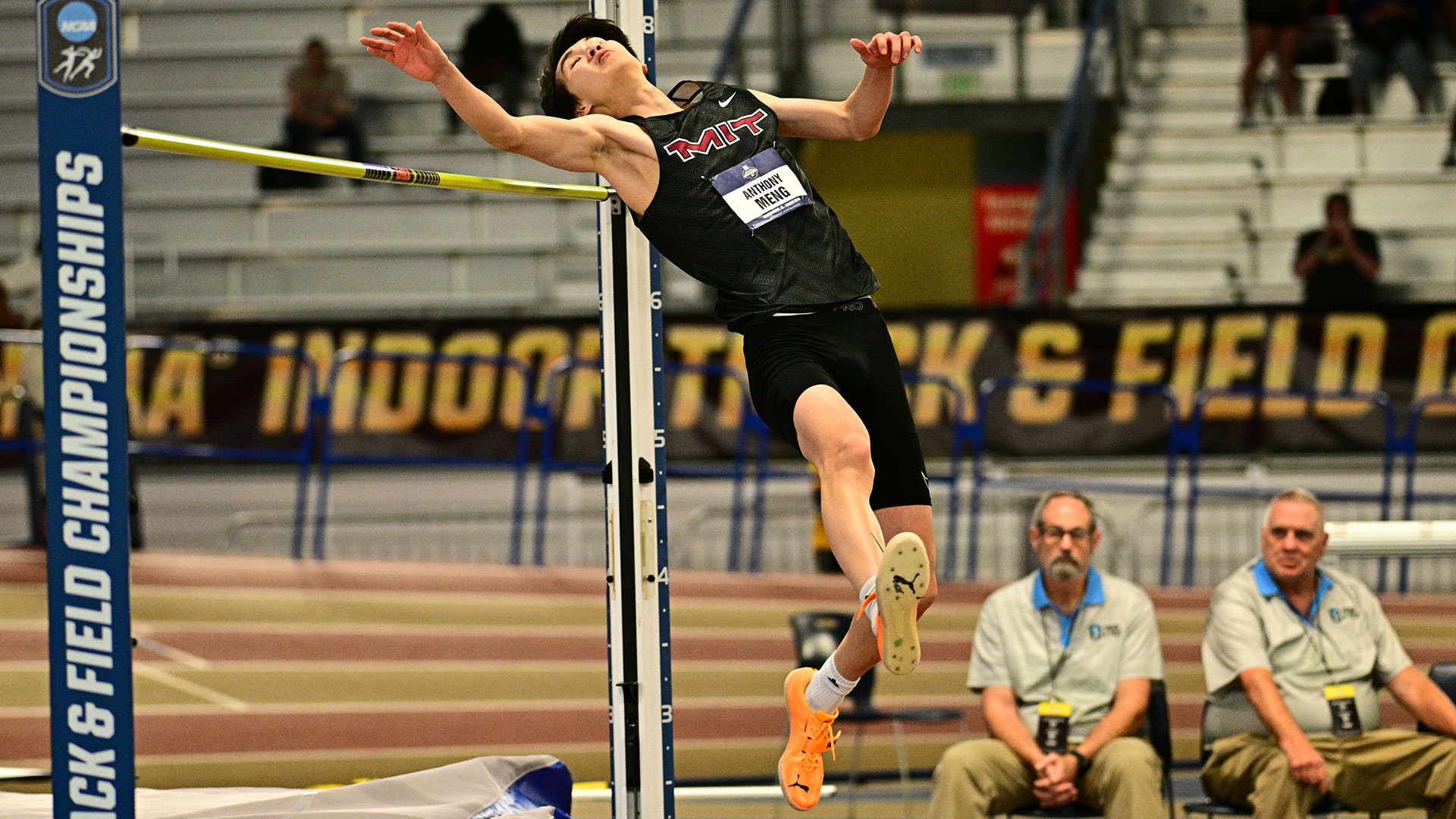 Anthony Meng in the high jump