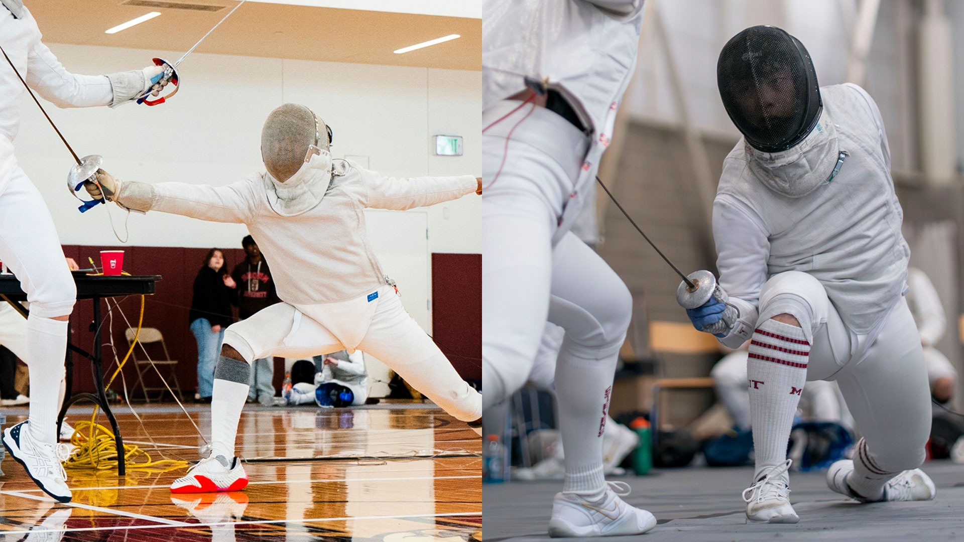 A graphic featuring action photos of Rohan Dalal and Niles Liu