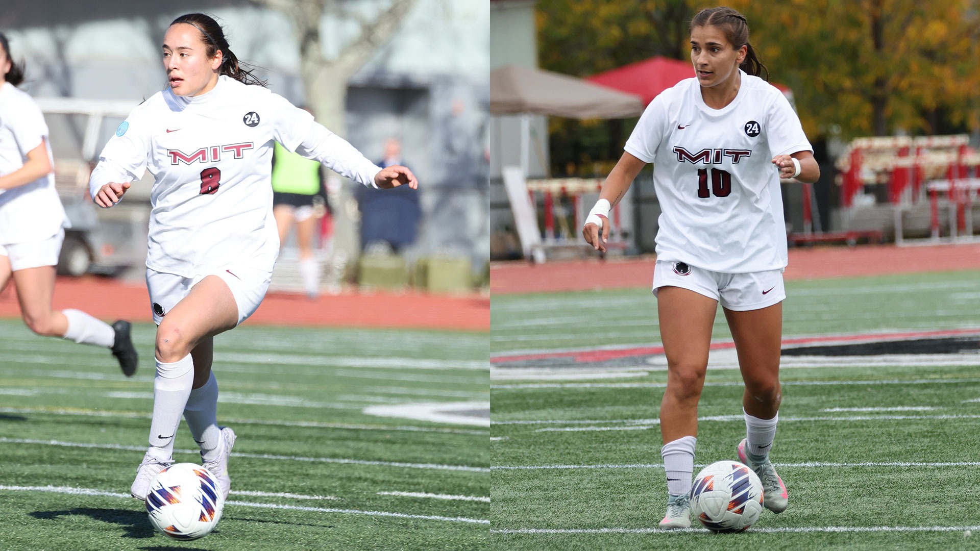 Action photos of Natalie Barnouw and Leena Mehendale 