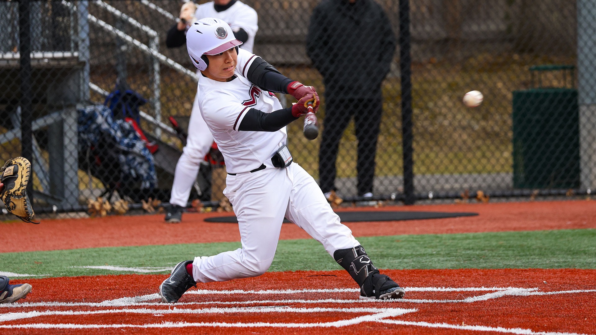 Yamato Takahash hitting a baseball