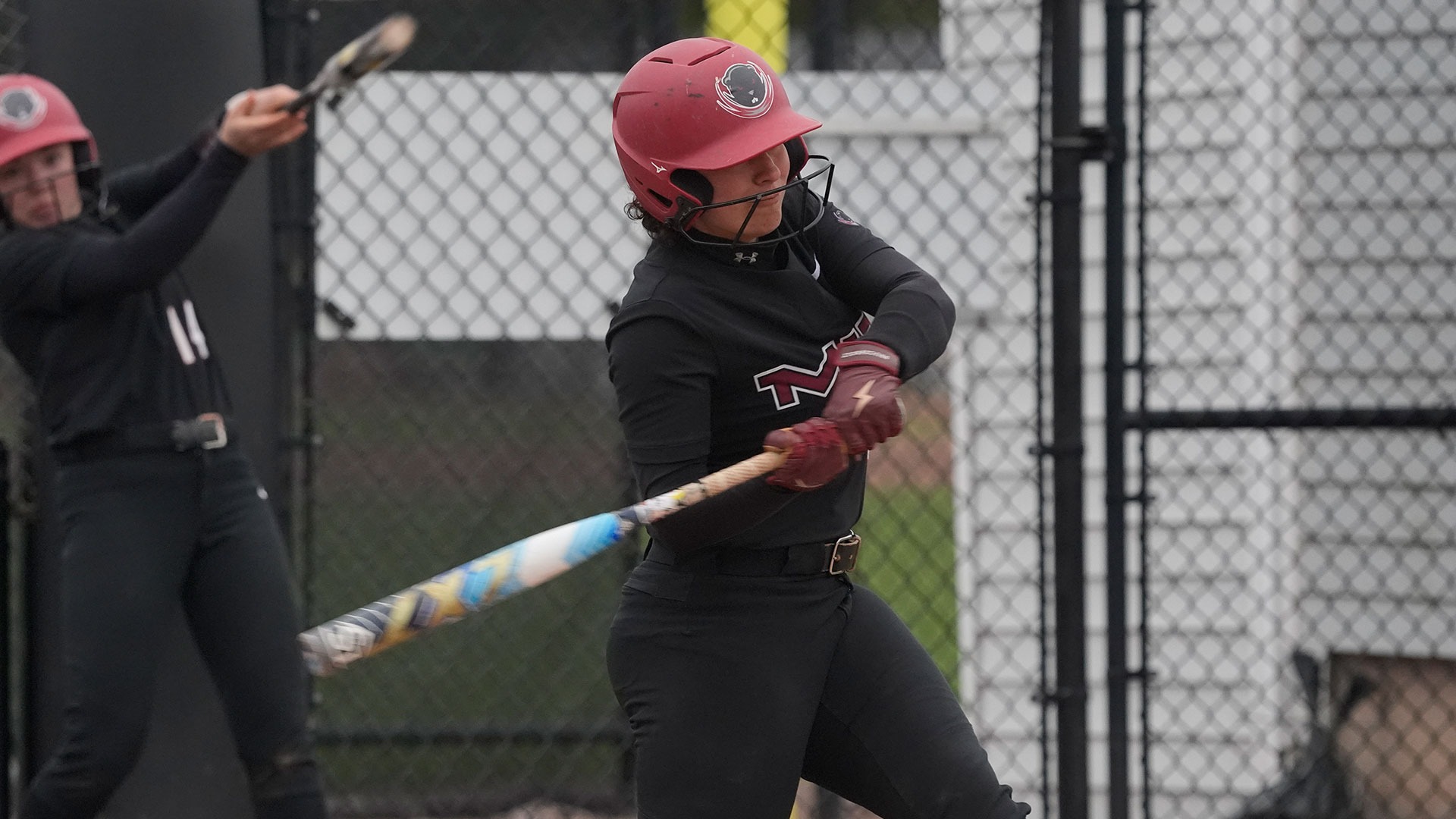 Olivia Scarpaci hitting the ball