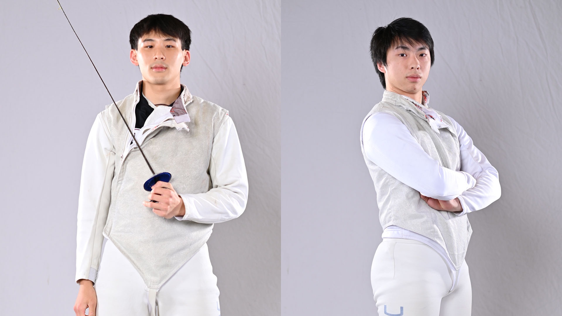 A graphic featuring photos of Andy Zhang and Niles Liu