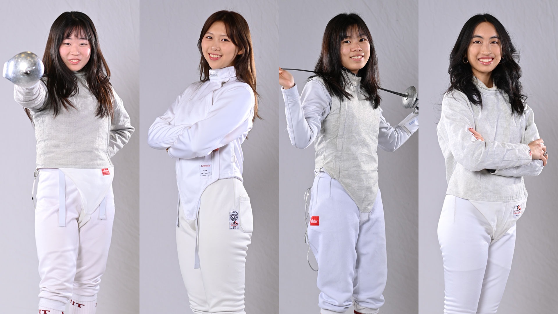 A graphic featuring photos of Victoria Fang, Priscilla Leang, Sandra Luo, and Hannah Tao