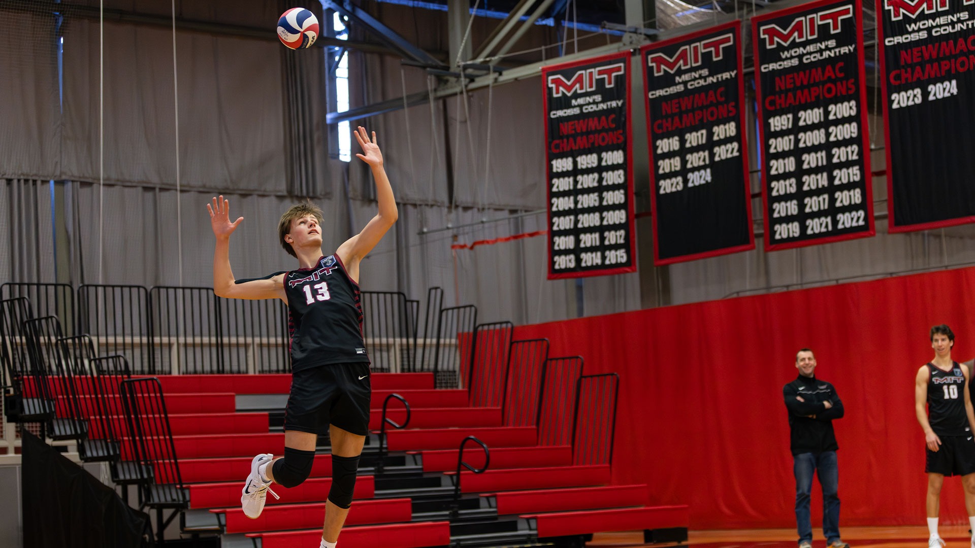 Matthew Lewis serving