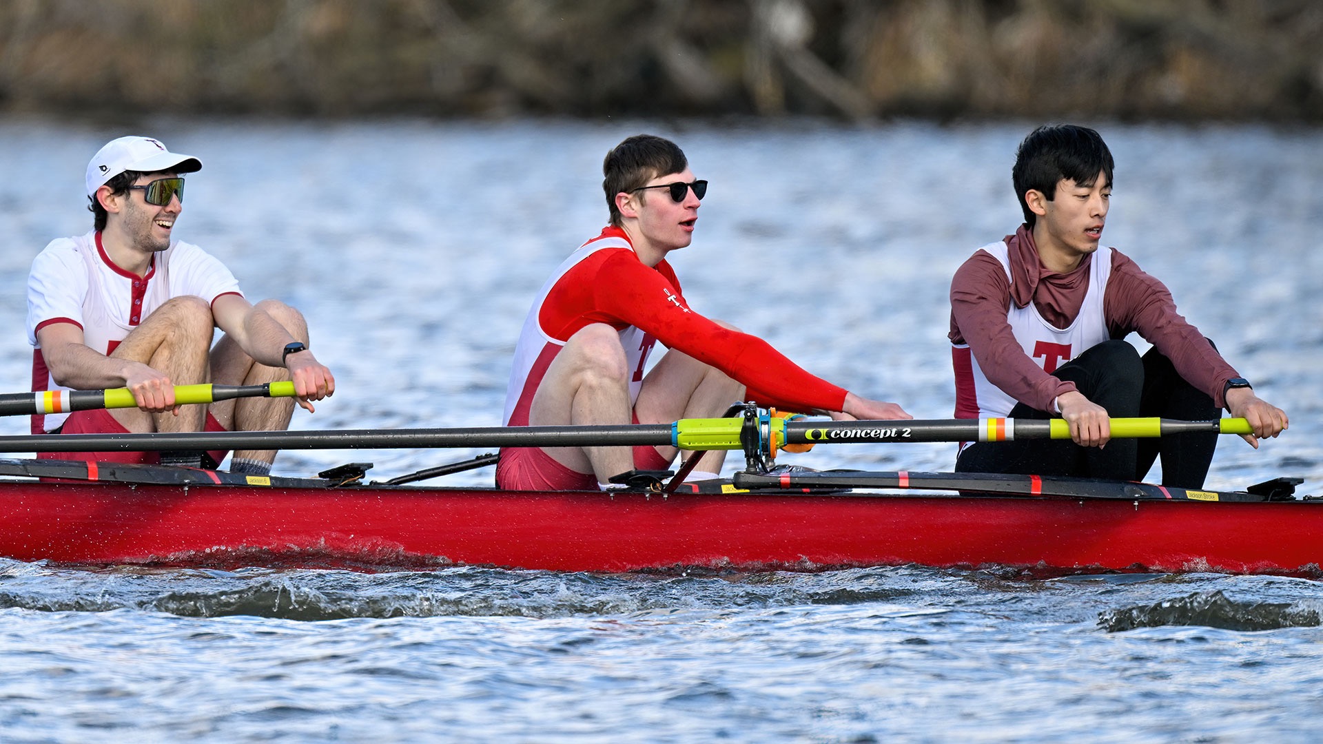 Kieran Dunn rowing for MIT