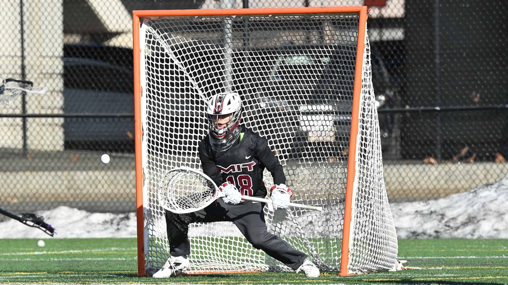 Collin Lung making a save