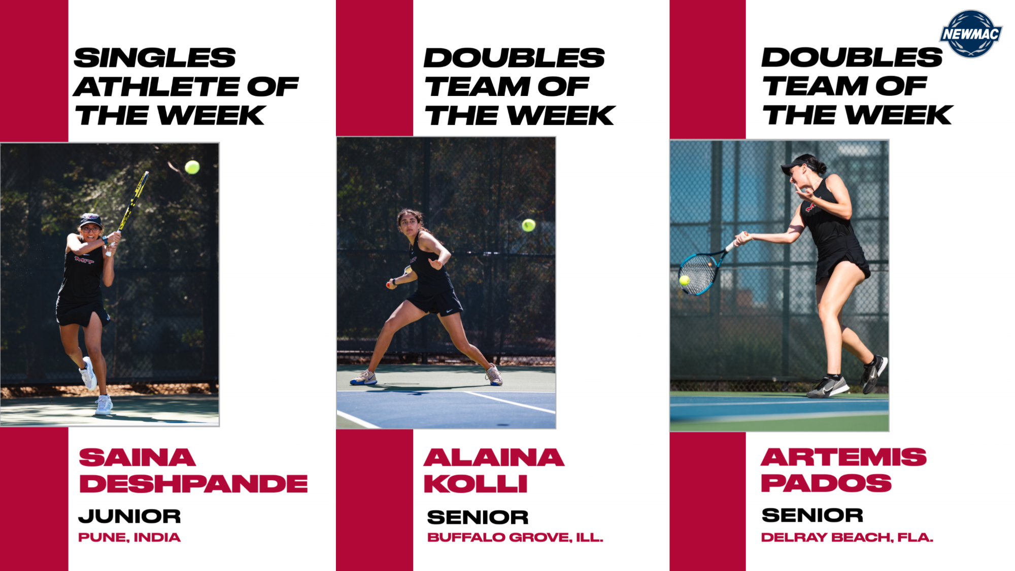 NEWMAC Women's Tennis AOW Graphic - 4-20-26