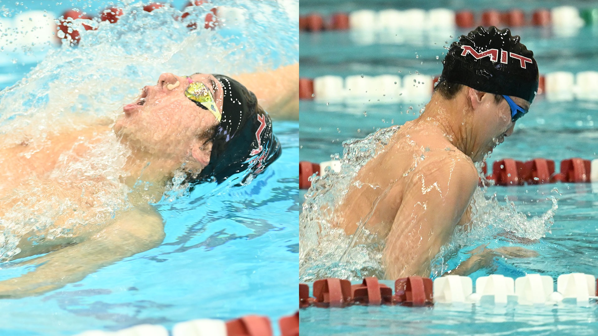 A graphic with action photos of Aitor Arrese-Igor and Thomas Wu