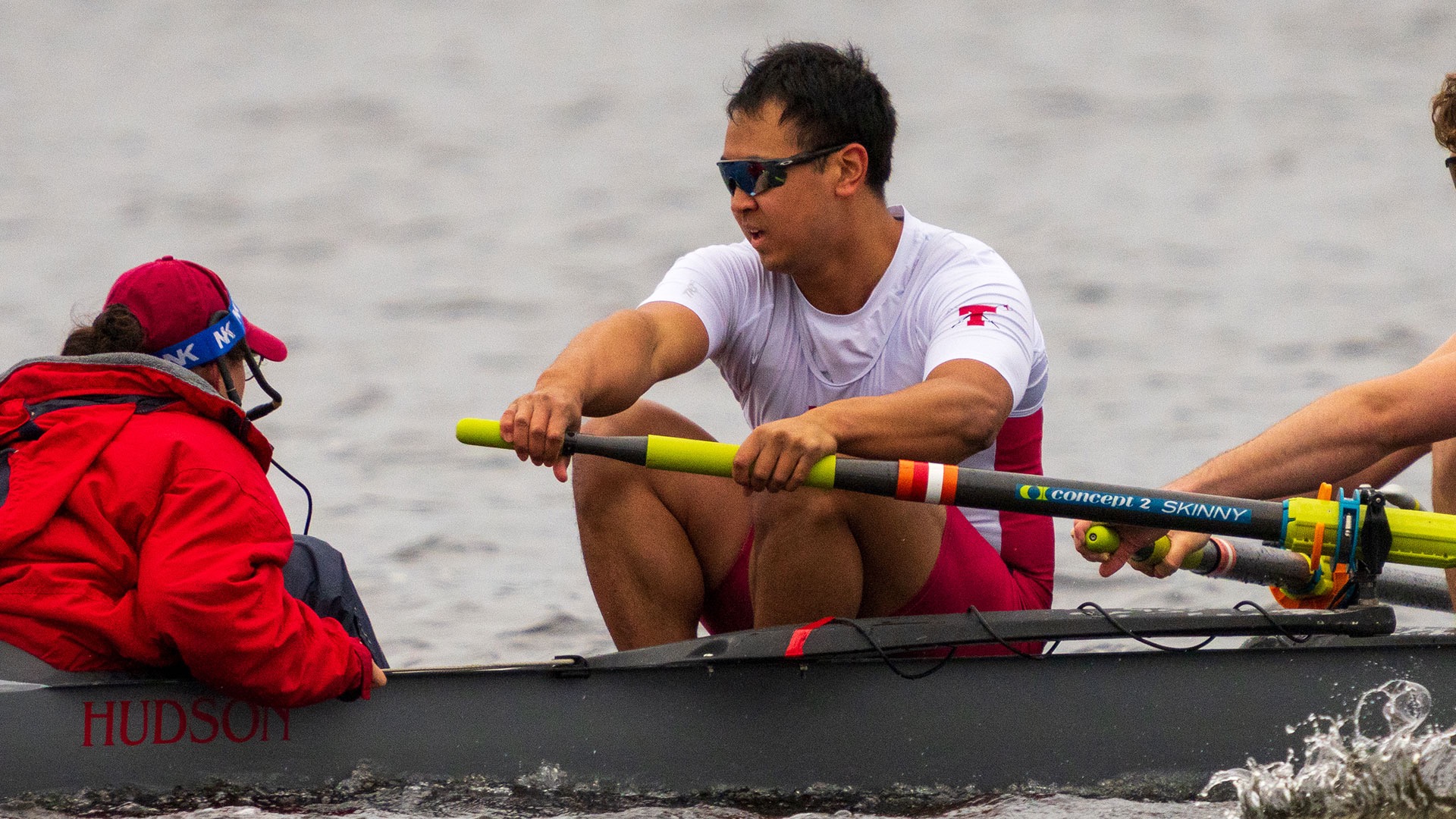 Jonathan Wang racing for MIT