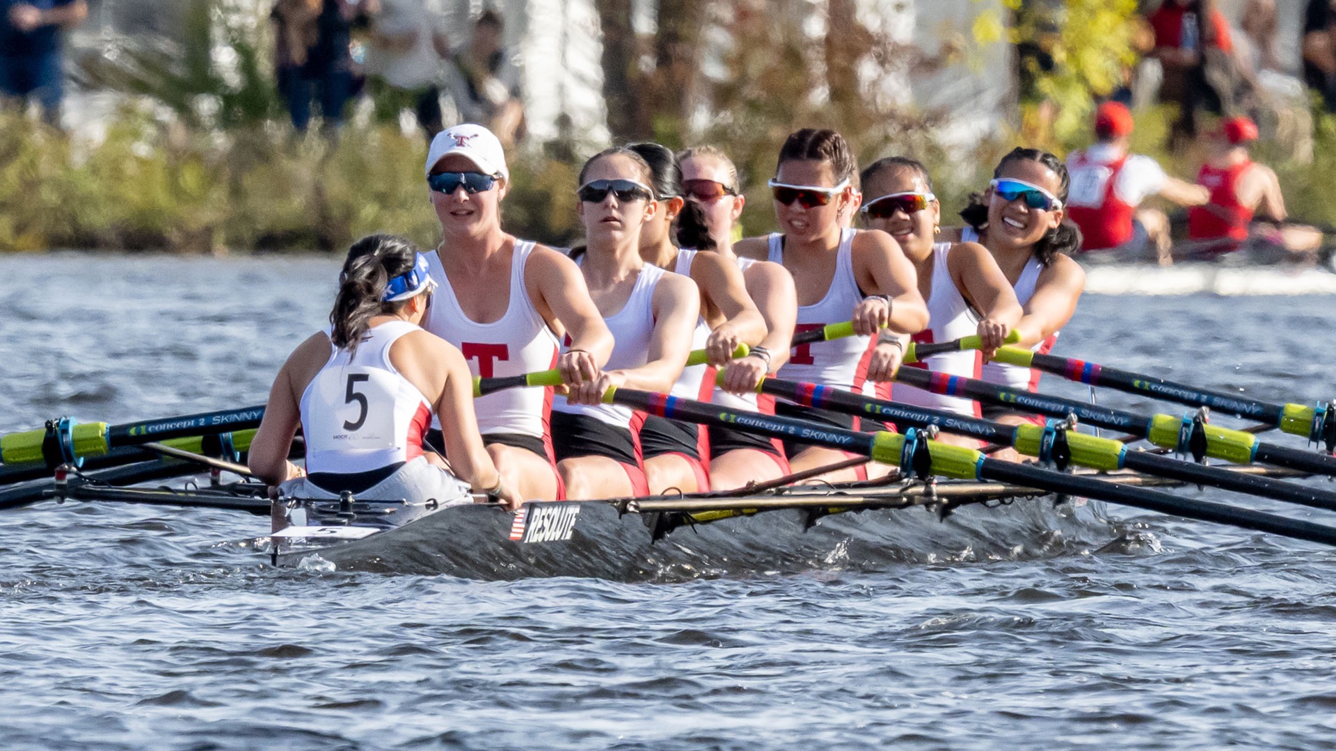 MIT women's lightweight eight rowing