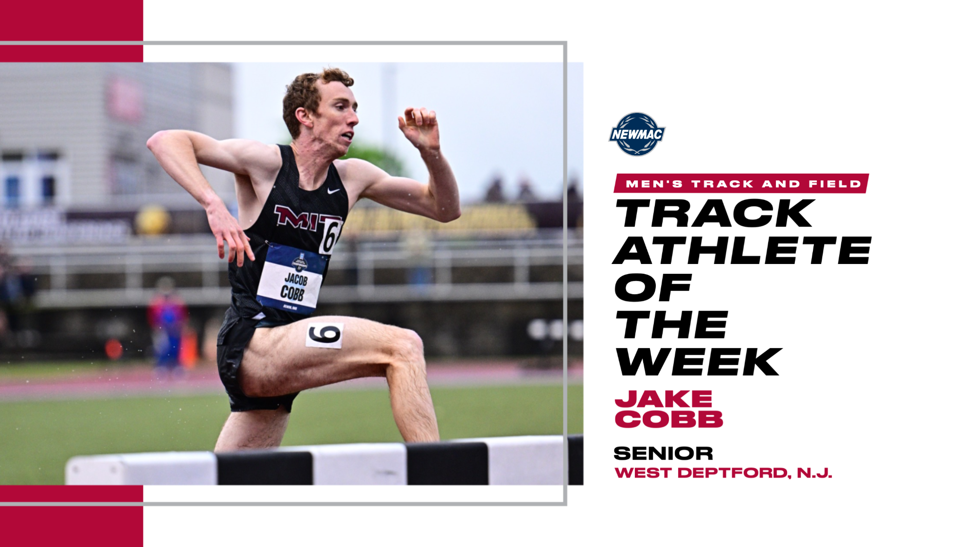 Jake Cobb NEWMAC Track Athlete of the Week
