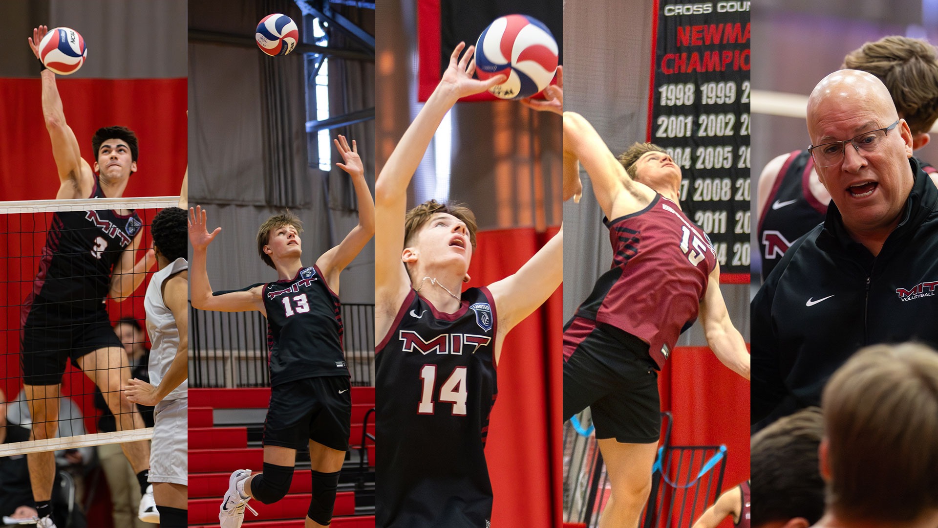 Action shots of Nate Toth, Matthew Lewis, Colin Zimmerman, Braeden Baker and Todd Elwell