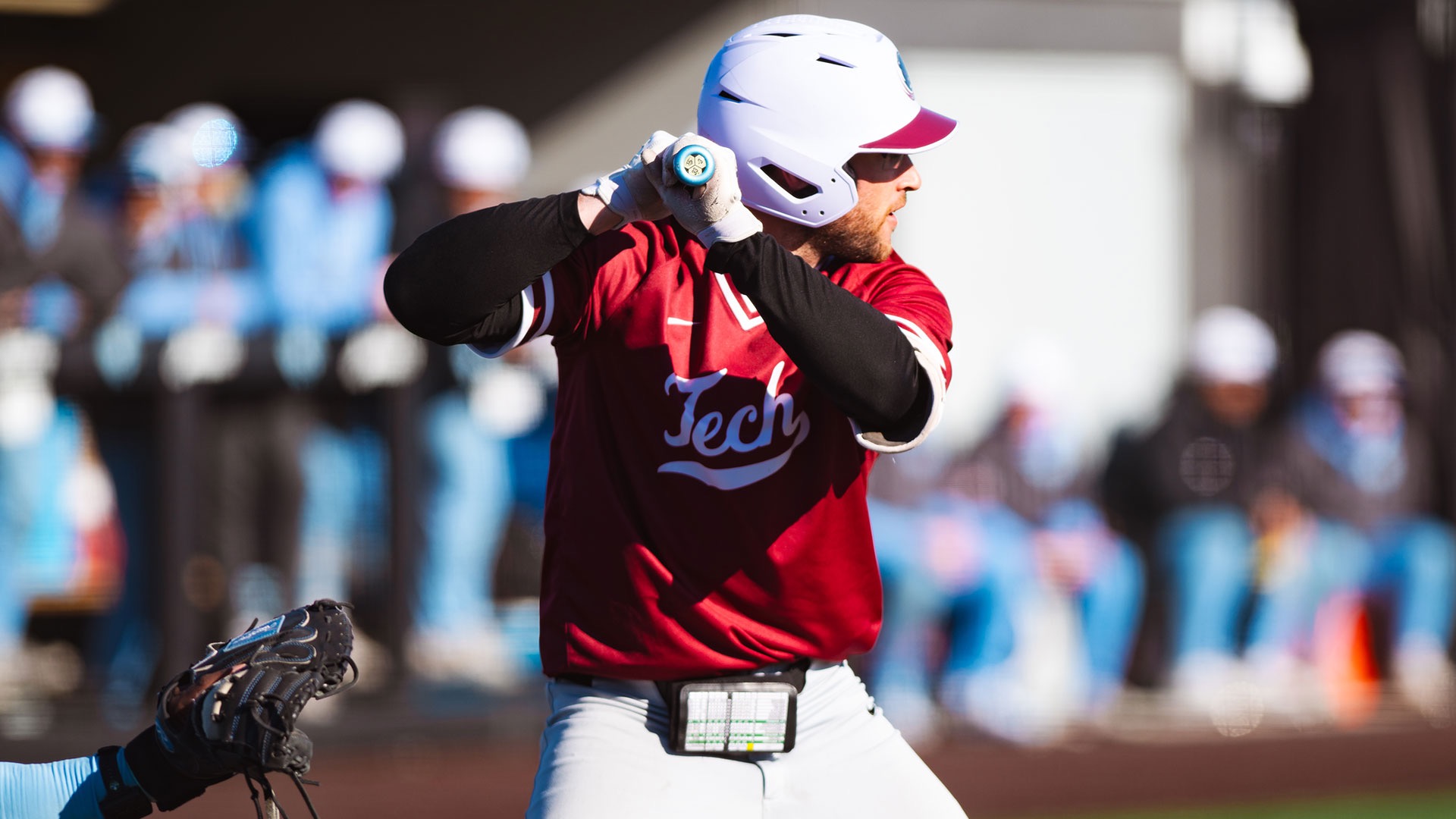 Zev Moore at bat