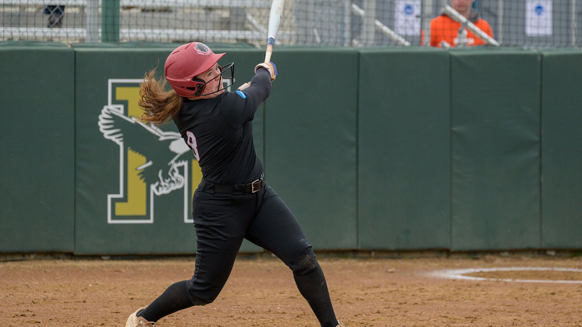 Lauren Sundquist hitting the ball