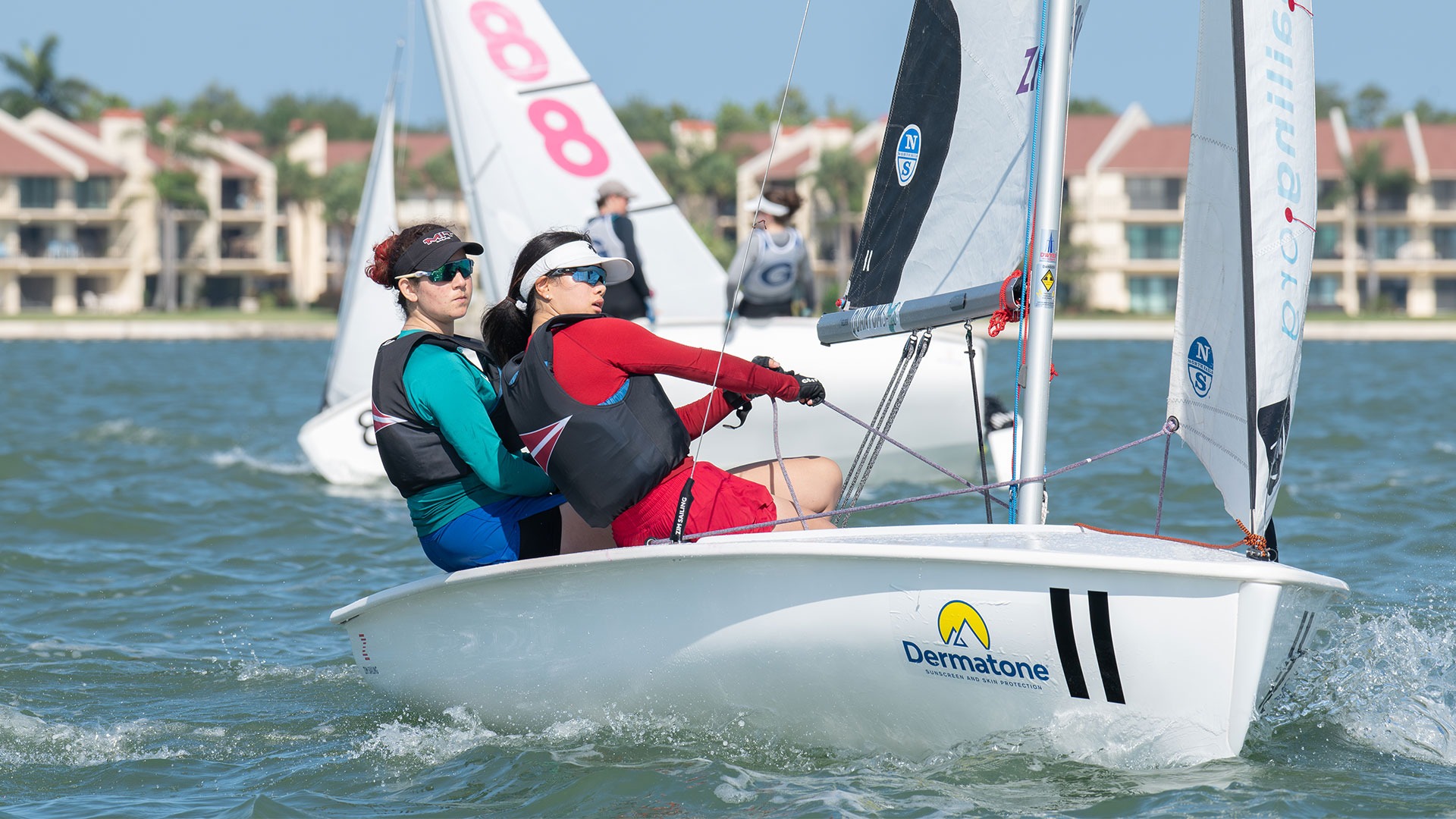 Two MIT sailors on the boat