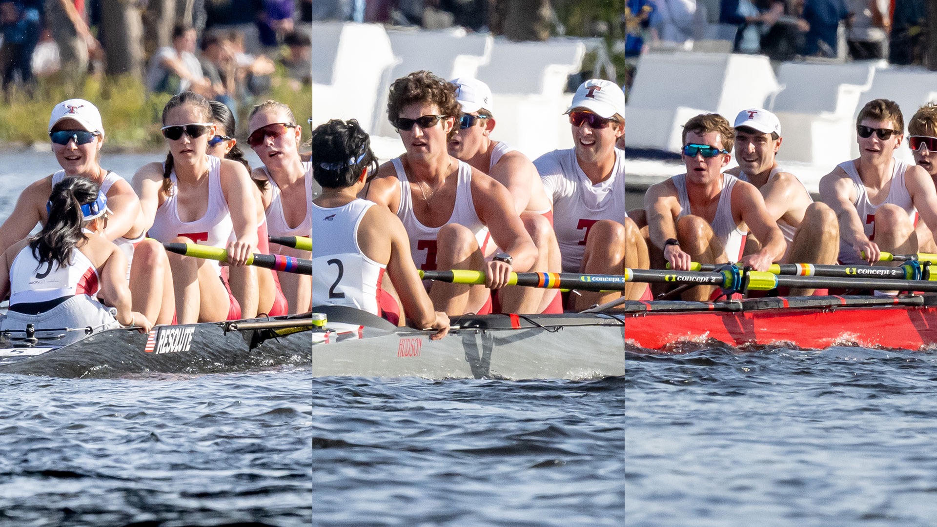 MIT crew boats racing on the Charles River