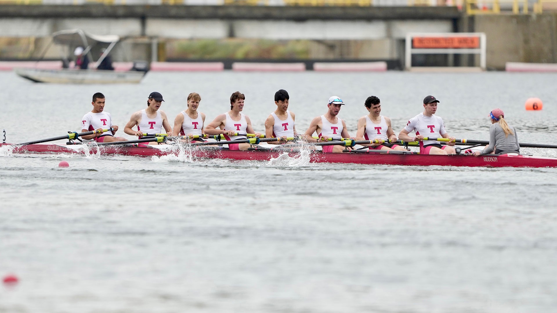 Men's lightweight varsity eight rowing at IRA nationals