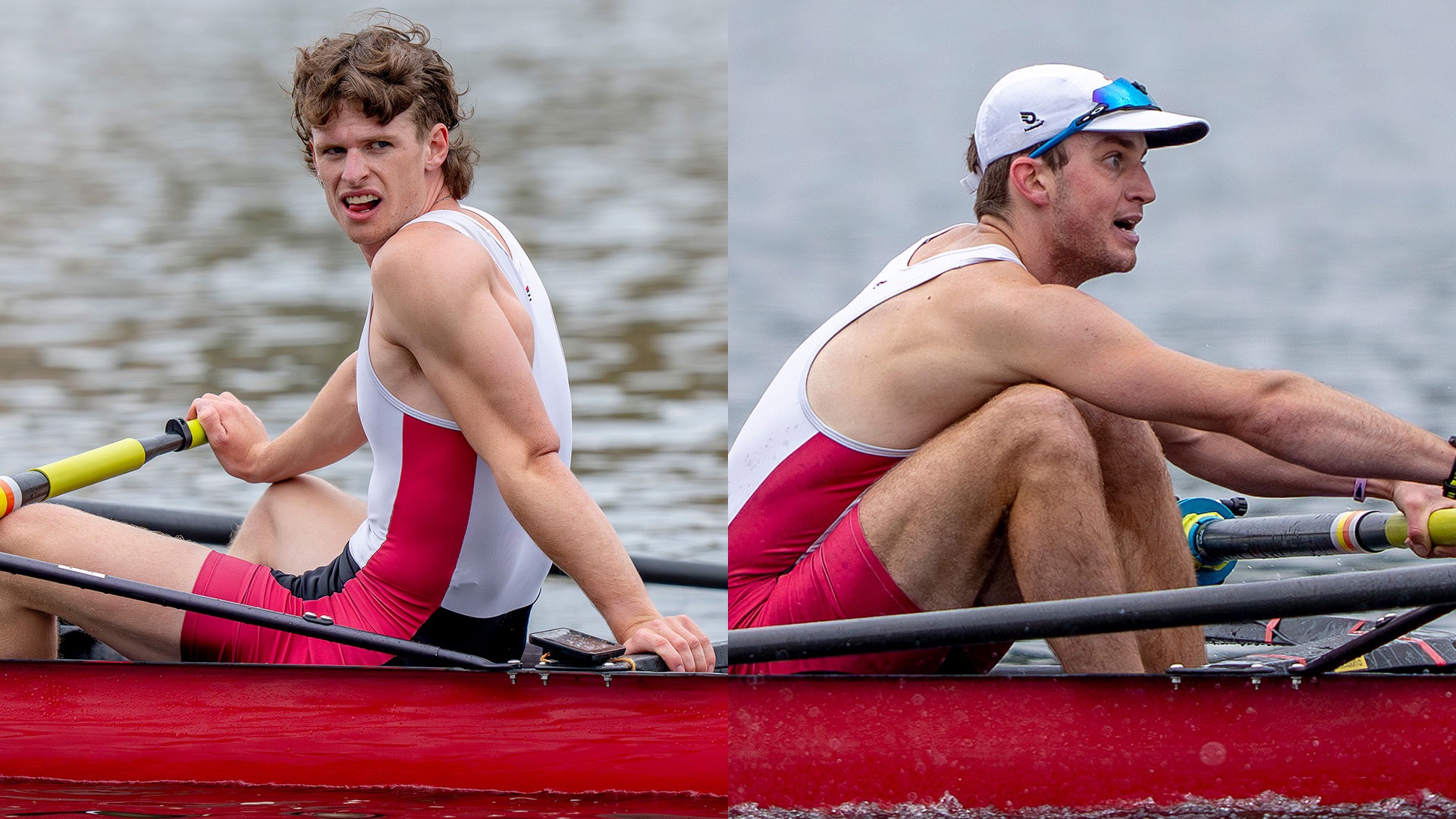 Harry Sillifant and Lucus Young rowing